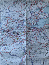 SCOTLAND Johnstons & Bacon Nu-way Map 1966 To Be Framed? One Sided Paper