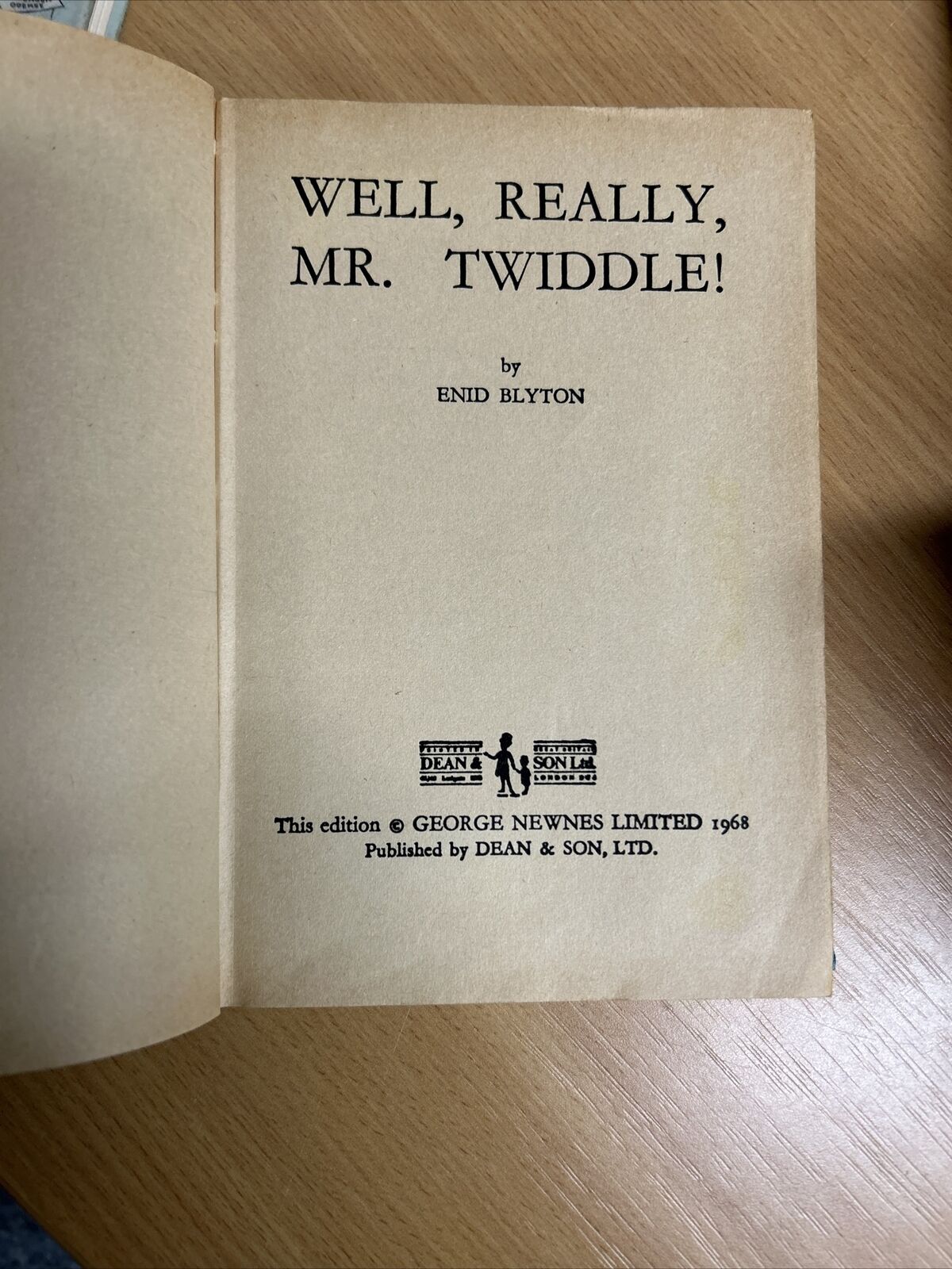WELL REALLY MR TWIDDLE Enid Blyton 196& Hardback Jacket Dean And Son