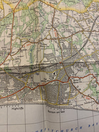 BOURNEMOUTH Ordnance Survey Map One Inch 1971 Sheet 179 Swanage Verwood