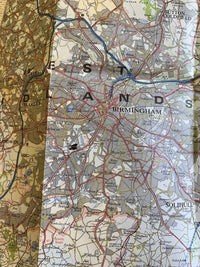 Birmingham Northampton Coventry -Bartholomew National Series Map No 19 - 1975