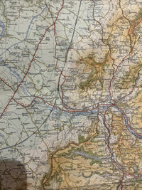 WYE VALLEY And LOWER SEVERN ORDNANCE SURVEY TOURIST MAP 1961 Gloucester Chepstow