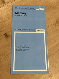 MELBURY Ordnance Survey 1:25,000 First Series Sheet ST50 1958 Evershot