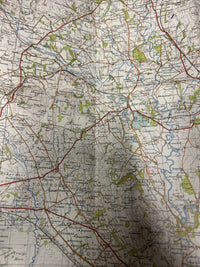 DUMFRIES Ordnance Survey Cloth One Inch Map 1947 Sixth Edition Sheet 75 Gretna