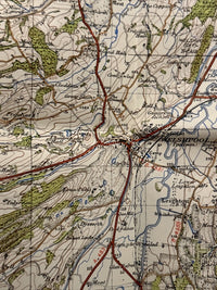 BALA & WELSHPOOL Ordnance Survey Map One Inch 1947 Sheet 117 Paper Sixth Edition