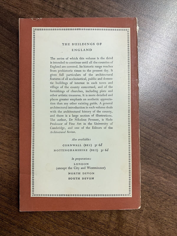 MIDDLESEX Penguin Buildings of England BE3 1951 PEVSNER Hampton court