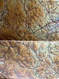 FIRTH OF FORTH 1964 CLOTH Ordnance Survey Quarter Inch Map Sheet 7 Glasgow