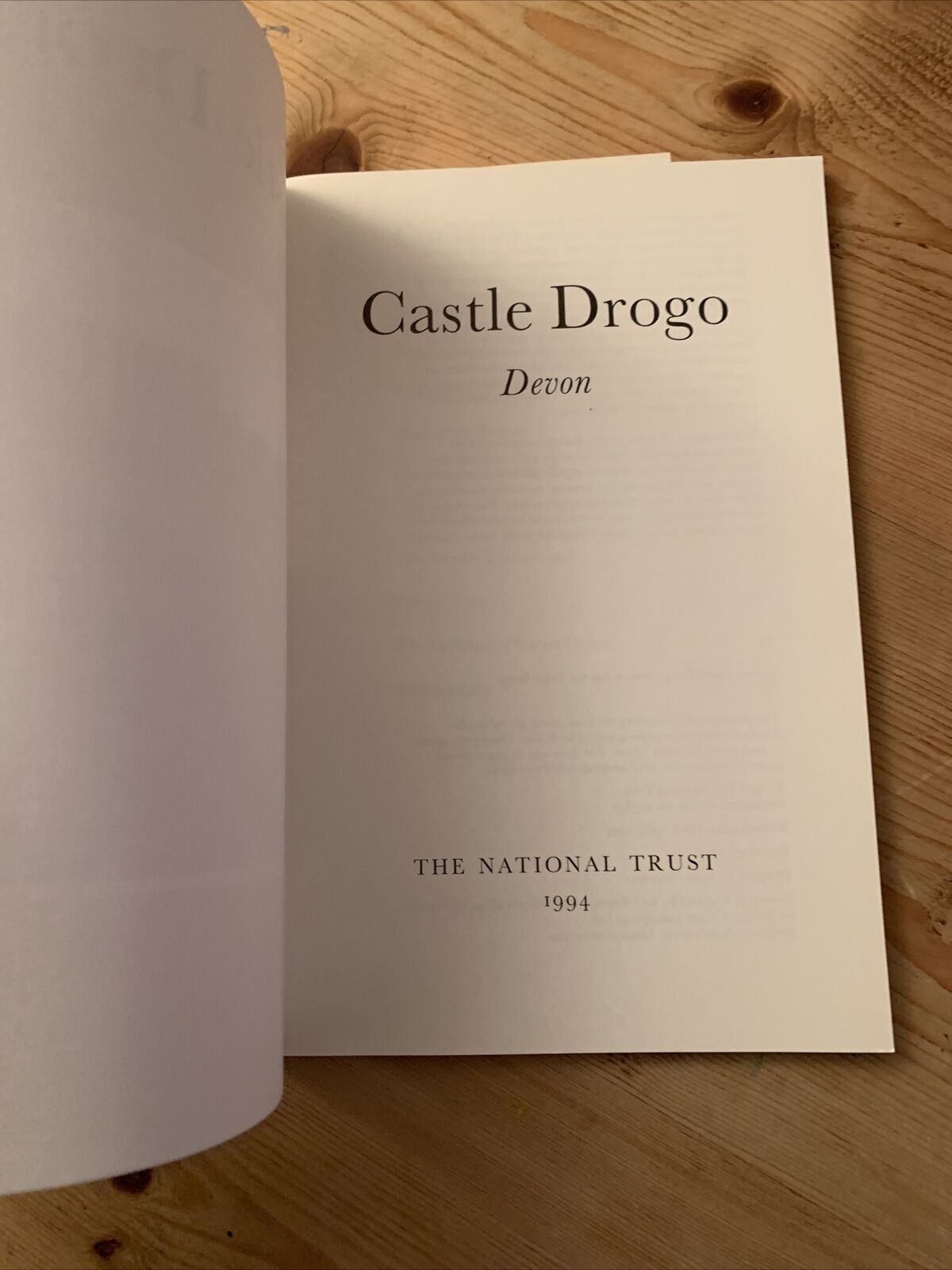 Castle Drogo, Devon - National Trust Brochure 1994