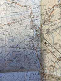 BARNOLDSWICK Ordnance Survey Sheet SD84 Map 1:25,000 First Series 1954 Blacko