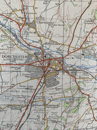 Dorchester Ordnance Survey Map One Inch 1970 Sheet 178 Weymouth Sherborne