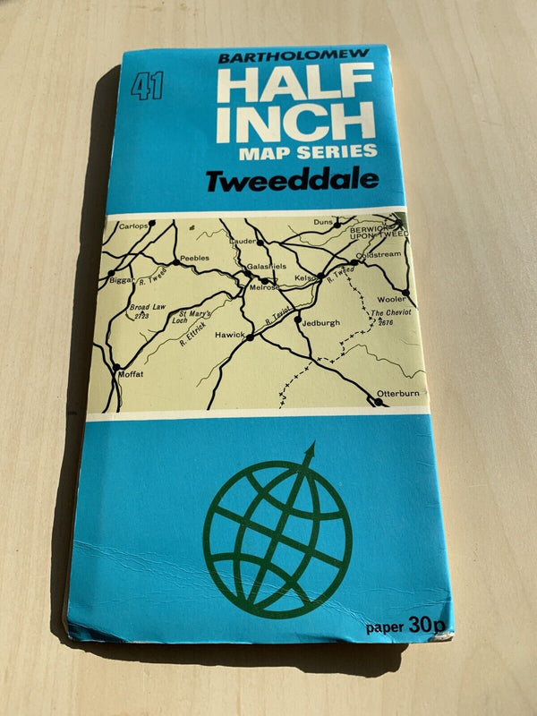 TWEEDDALE Bartholomew Half Inch Map No 41 - 1969