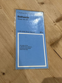 BETHESDA Ordnance Survey Sheet SH66 Map 1:25000 First Series 1953 Tregarth