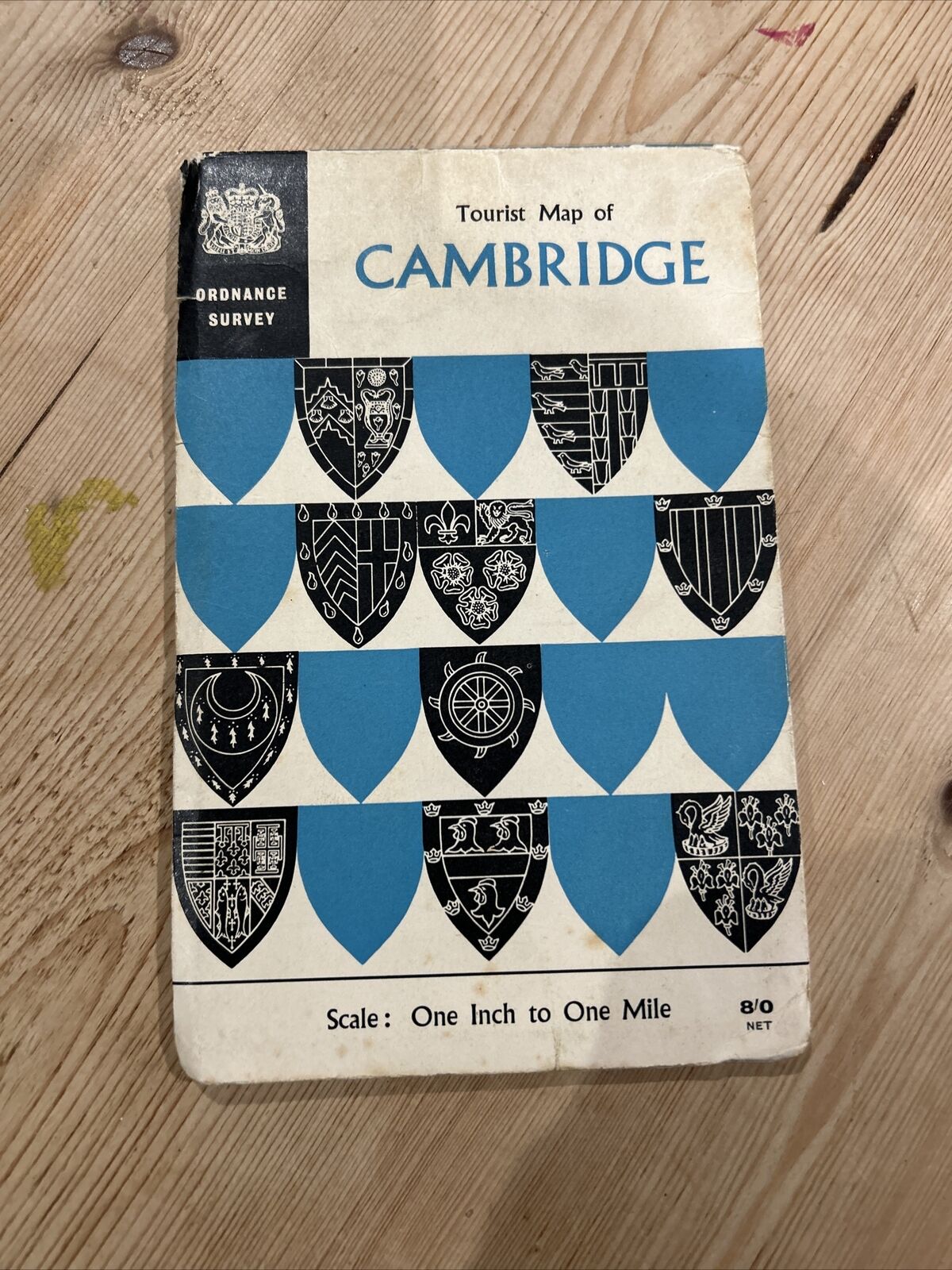 CAMBRIDGE 1965 Ordnance Survey Tourist Map Newmarket Gamingay