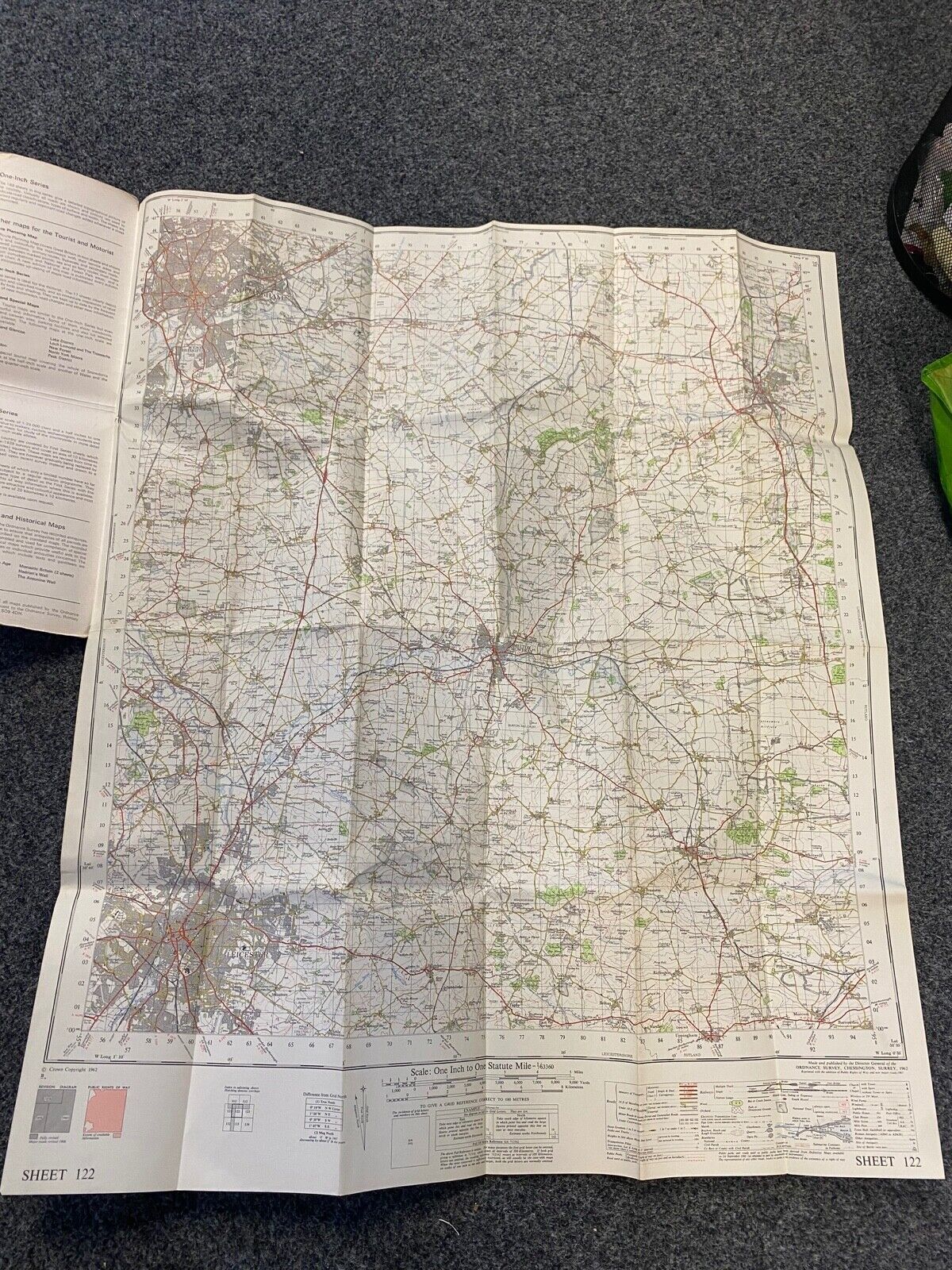 MELTON MOWBRAY Ordnance Survey Map 1967 No 122