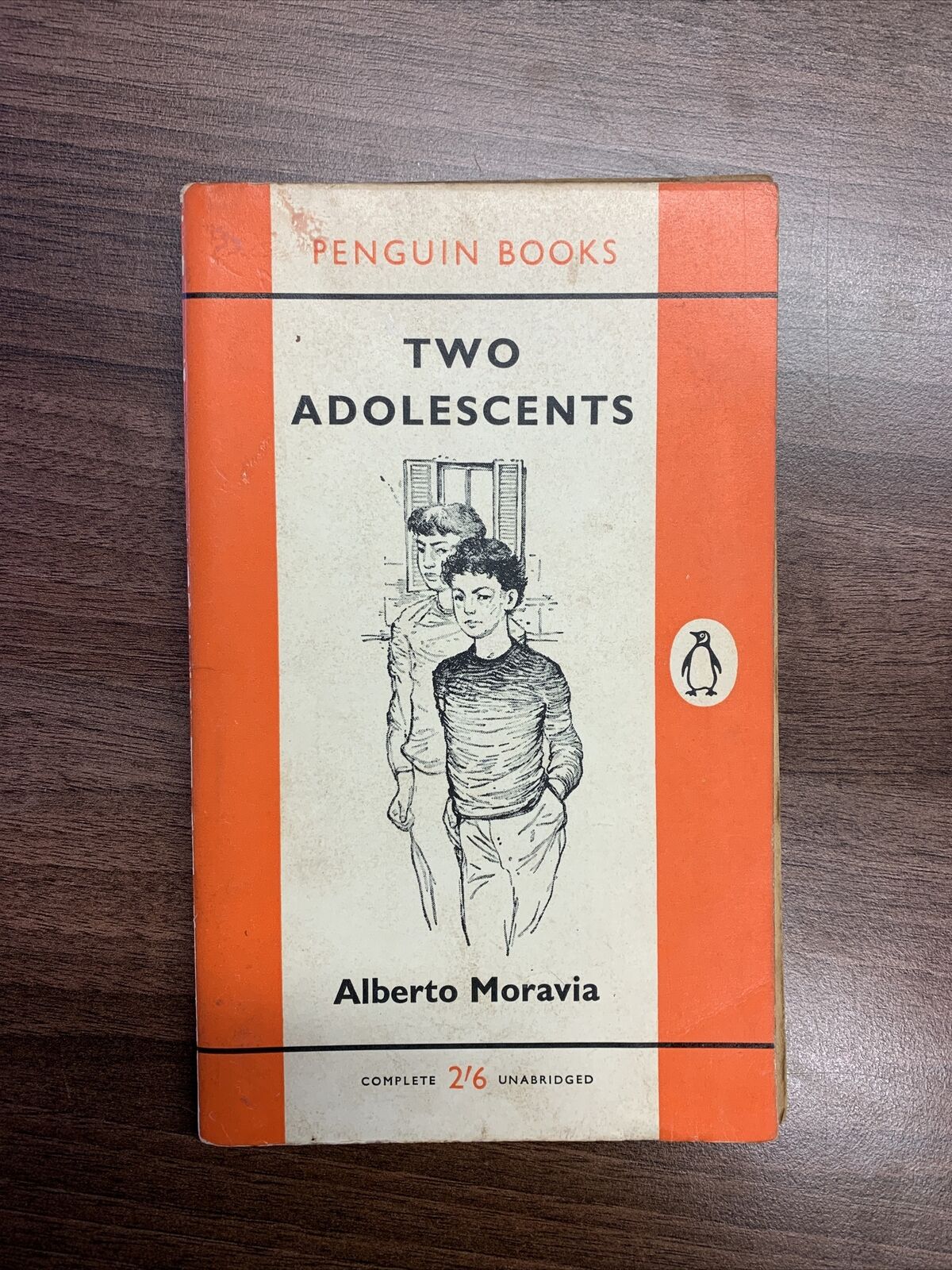 TWO ADOLESCENTS Disobedience Alberto Moravia - Penguin Fiction 1960 No 1460