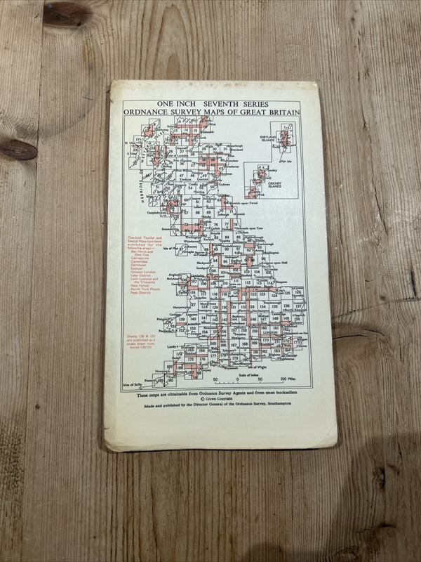 RIPON Ordnance Survey Seventh Series  One Inch 1962 Sheet 91 Northallerton