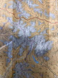 DEESIDE Scotland Aberdeen Bartholomew Half Inch CLOTH Map No 52 1969 Braemar