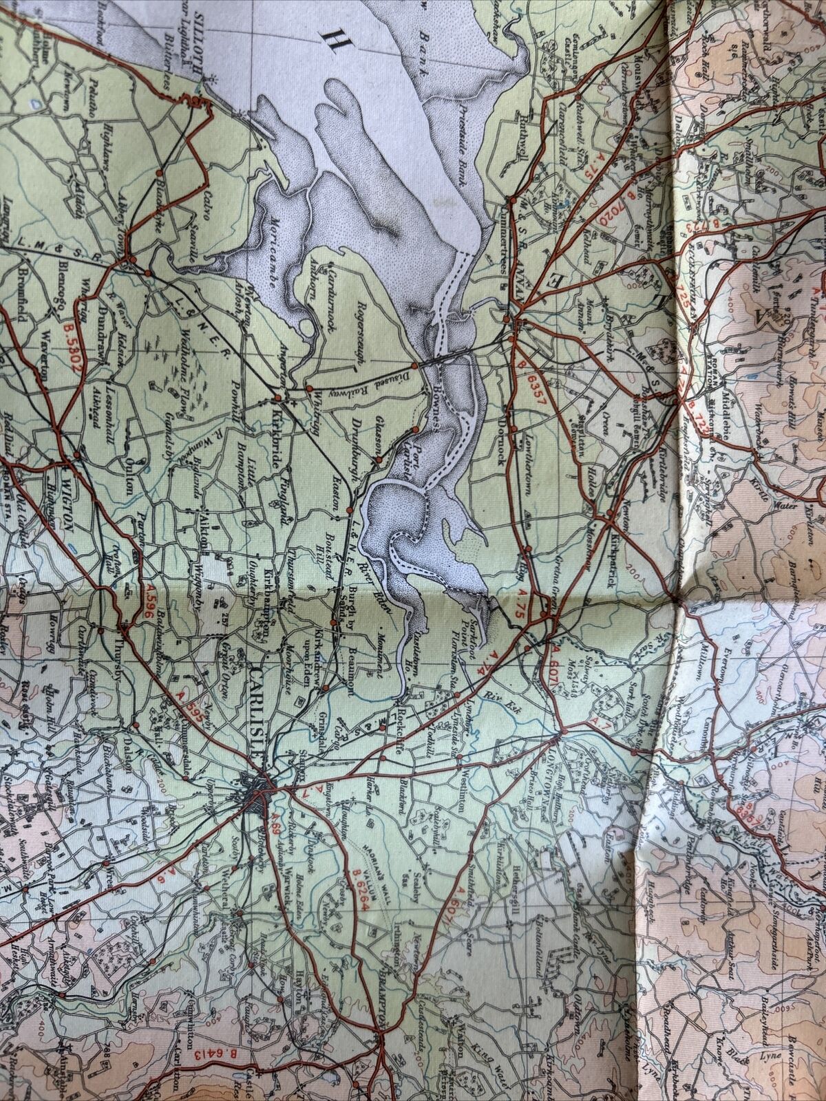 THE BORDER Ordnance Survey Quarter Inch Sheet 1 1921 Sunderland Dumfries