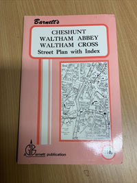 CHESHUNT Waltham Abbey - Barnetts Map Street Plan Circa 1980