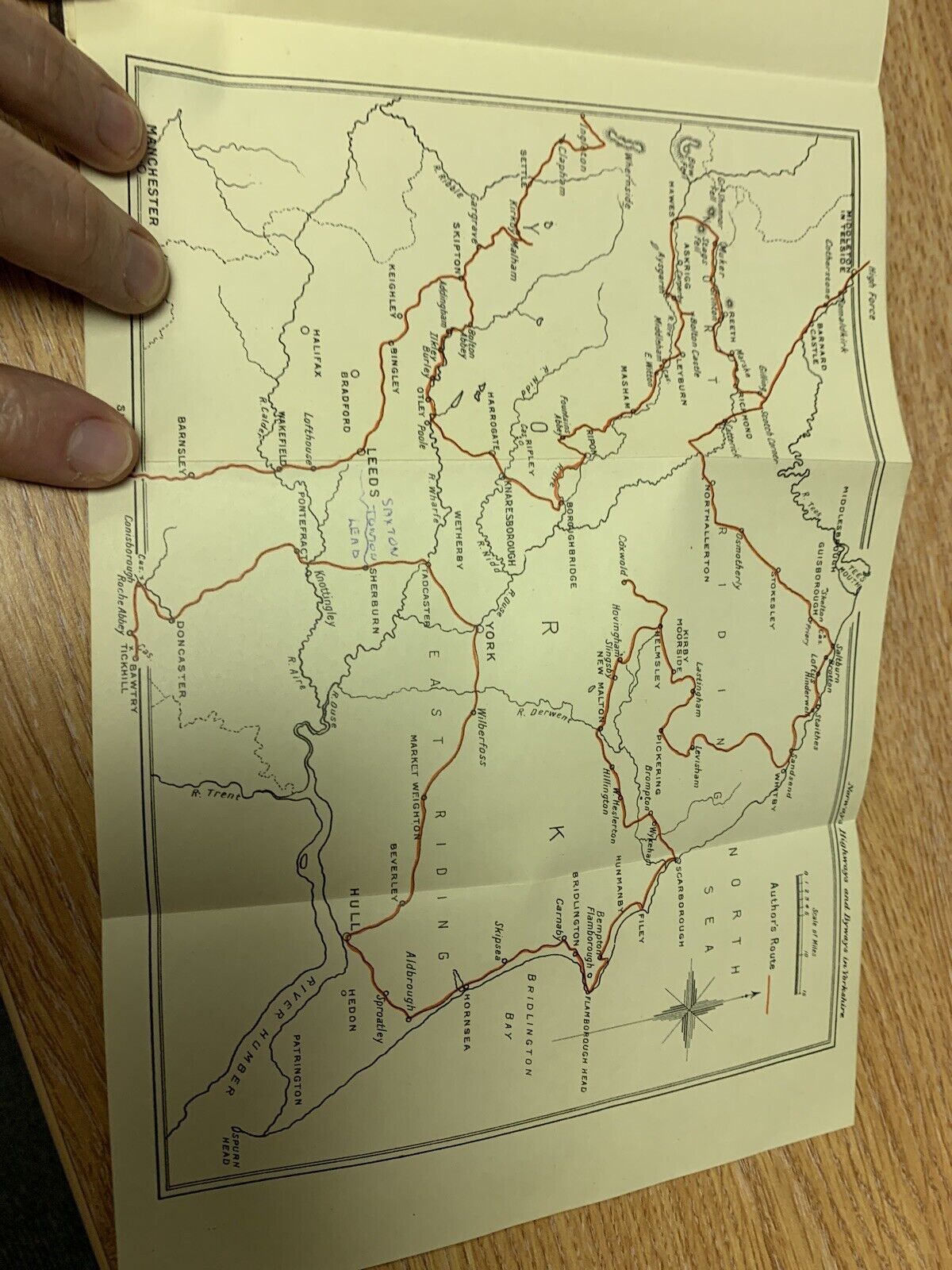 Highways & Byways In YORKSHIRE By Arthur Norway 1932 - Includes Map