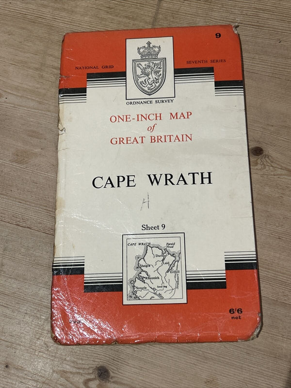 CAPE WRATH Ordnance Survey 1959  Seventh Series Sheet 9 Handa Island Durness