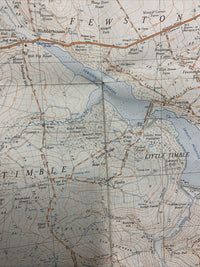 BLUBBERHOUSES Ordnance Survey Sheet SE15 Map 1:25,000 First Series 1967