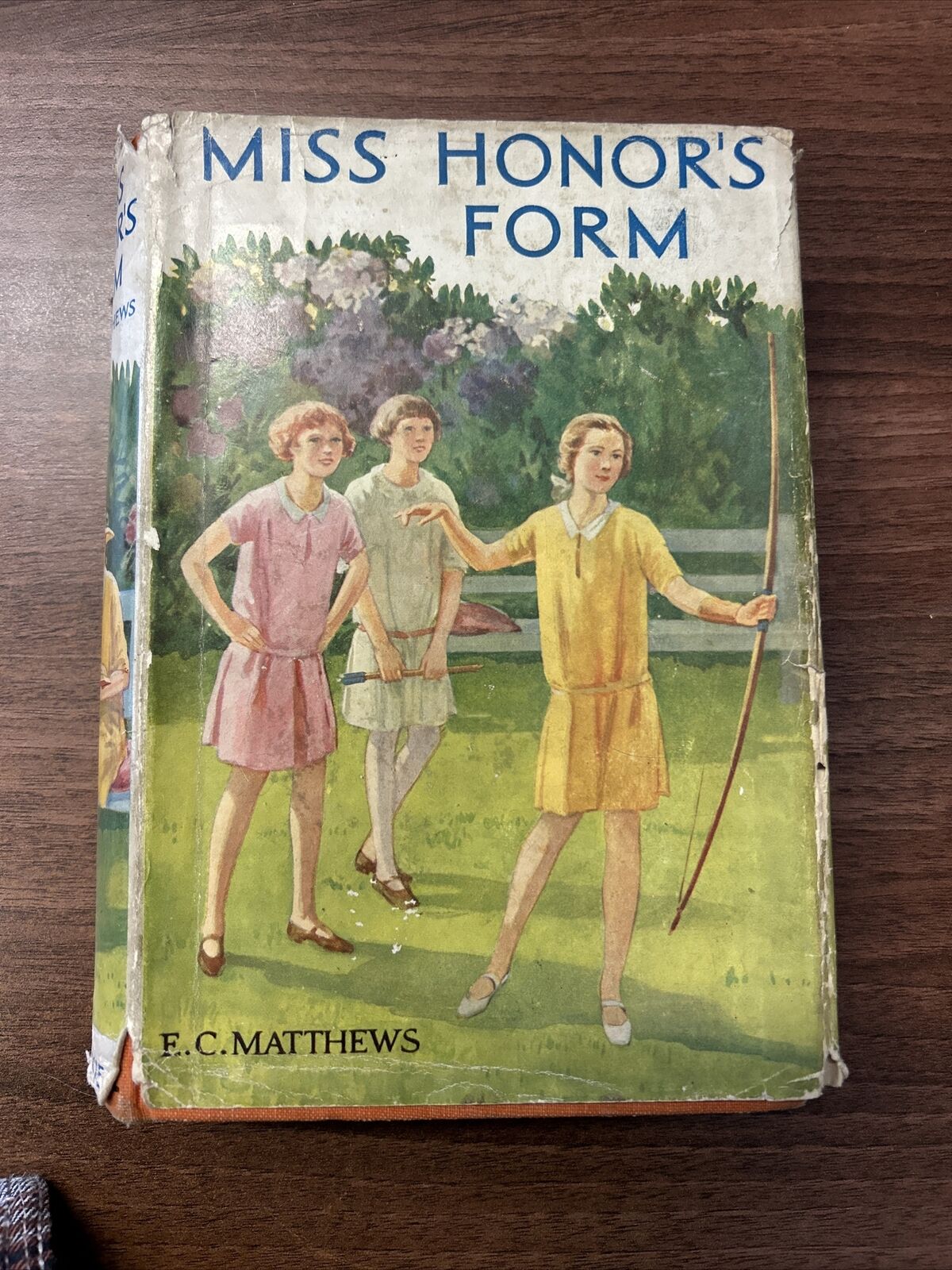 MISS HONORS FORM FC Matthews Book 1938 Dust Jacket Schoolgirls Headmistress