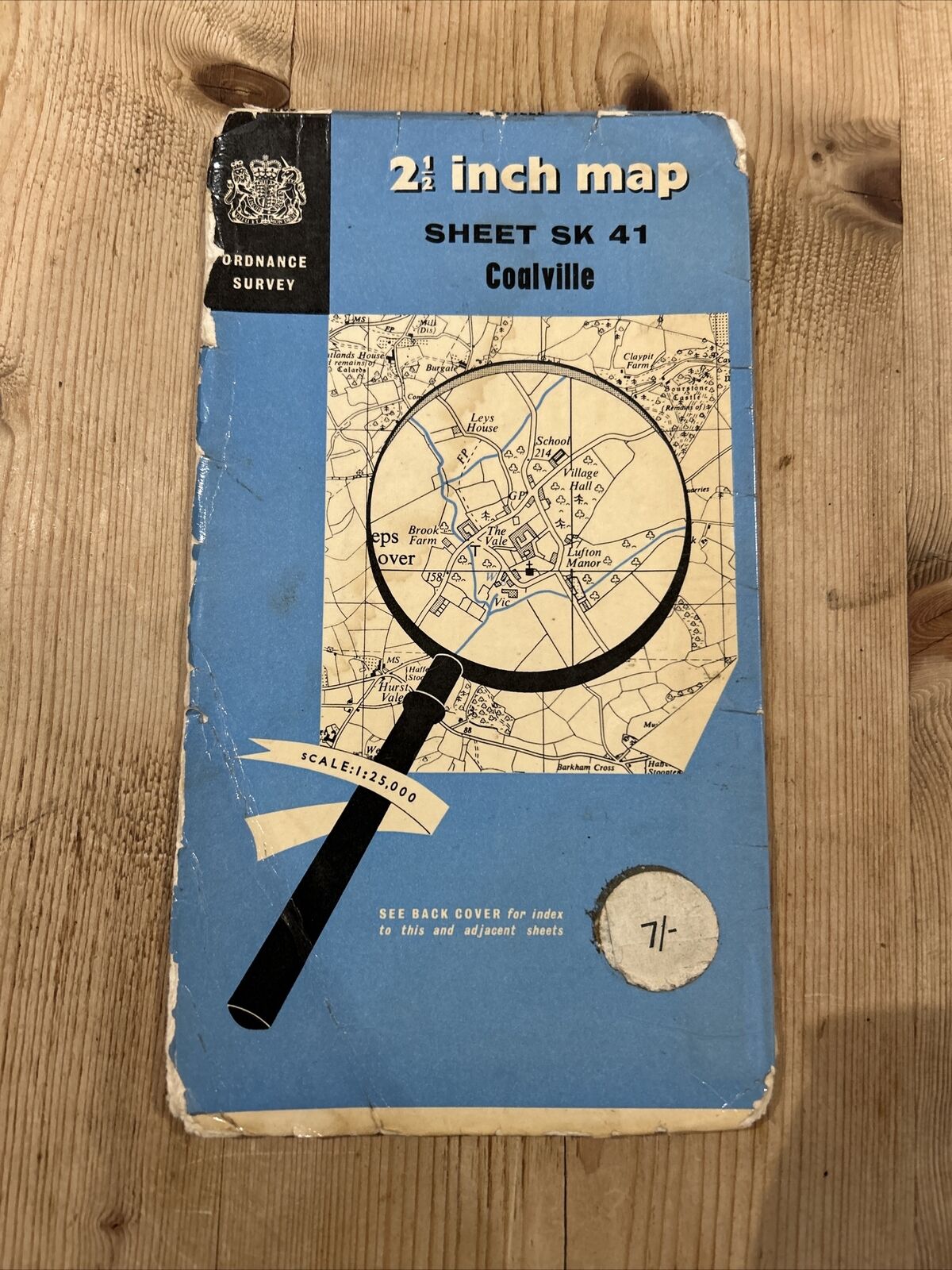 COALVILLE 1951 Ordnance Survey Sheet SK41 2 & Half Inch MAP Shepshed