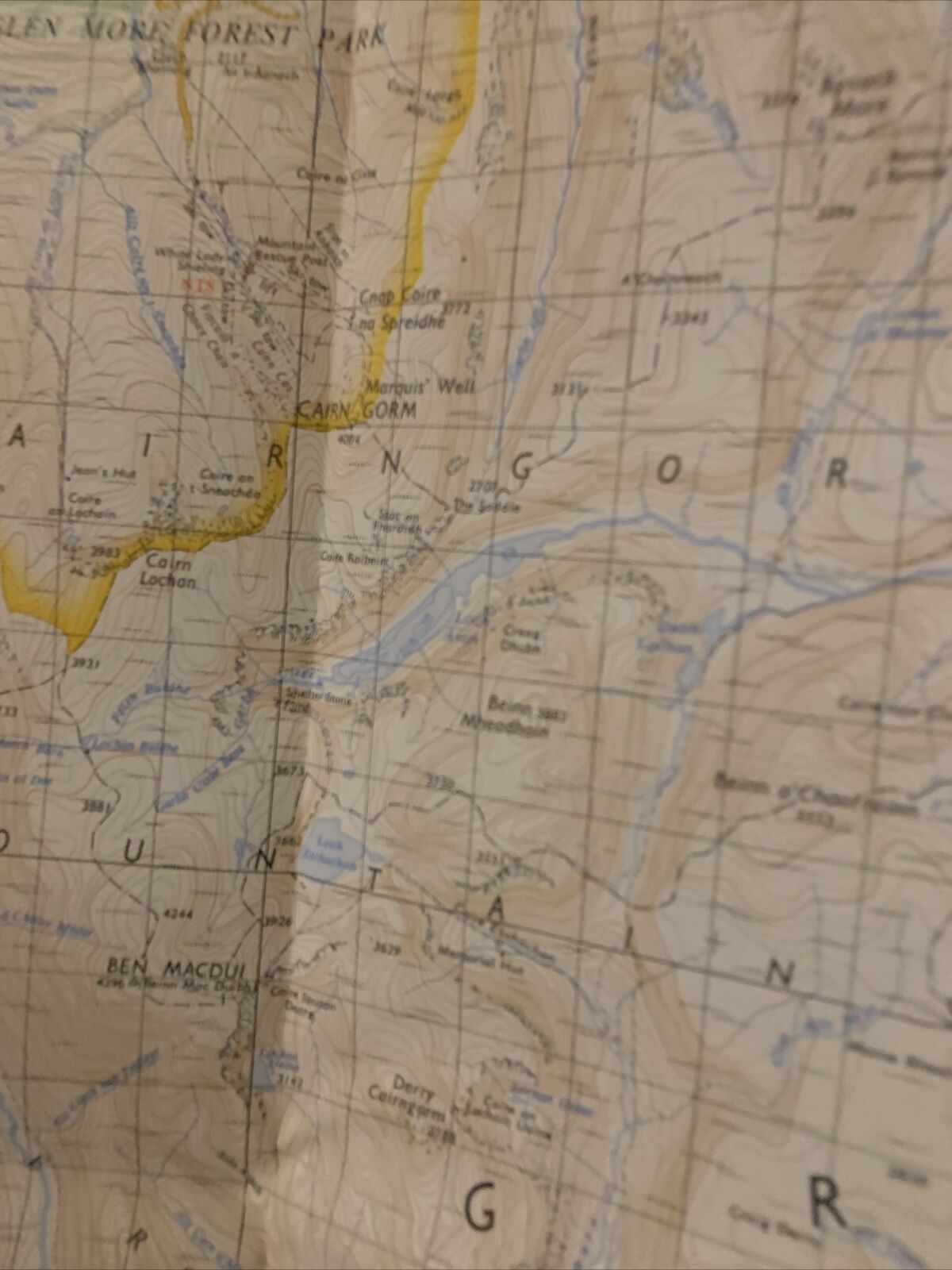 Grantown & Cairngorm No 38 1971 Revision  Ordnance Survey One Inch Map