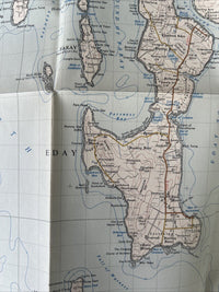 ORKNEY ISLANDS North Ordnance Survey One Inch Map Sheet 5 1958 Stronsay