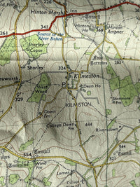 WINCHESTER Ordnance Survey Seventh Series Paper Map 1959 Sheet 168 Andover