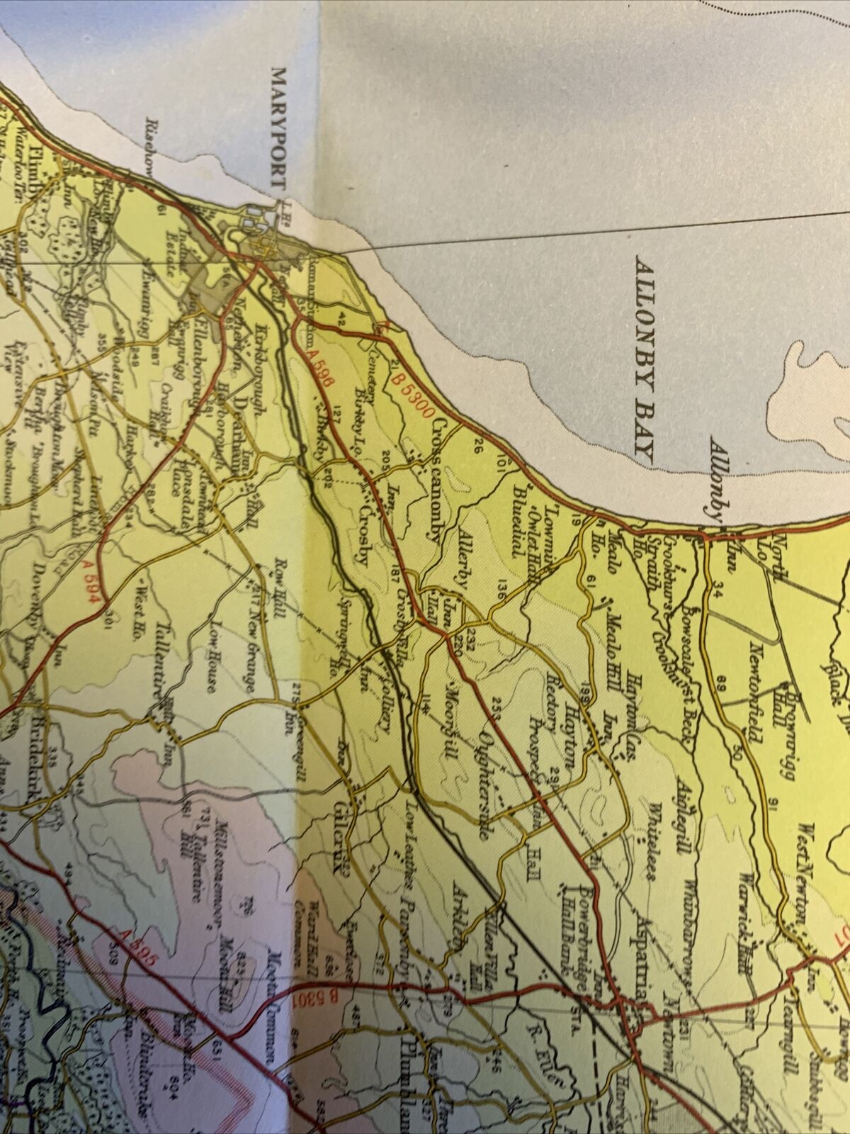 Bartholomew Half Inch Map No 38 Solway Firth 1972