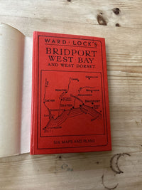 BRIDPORT West Bay Seaton Ward Locks Red Guide Hardback Dust Jacket Maps