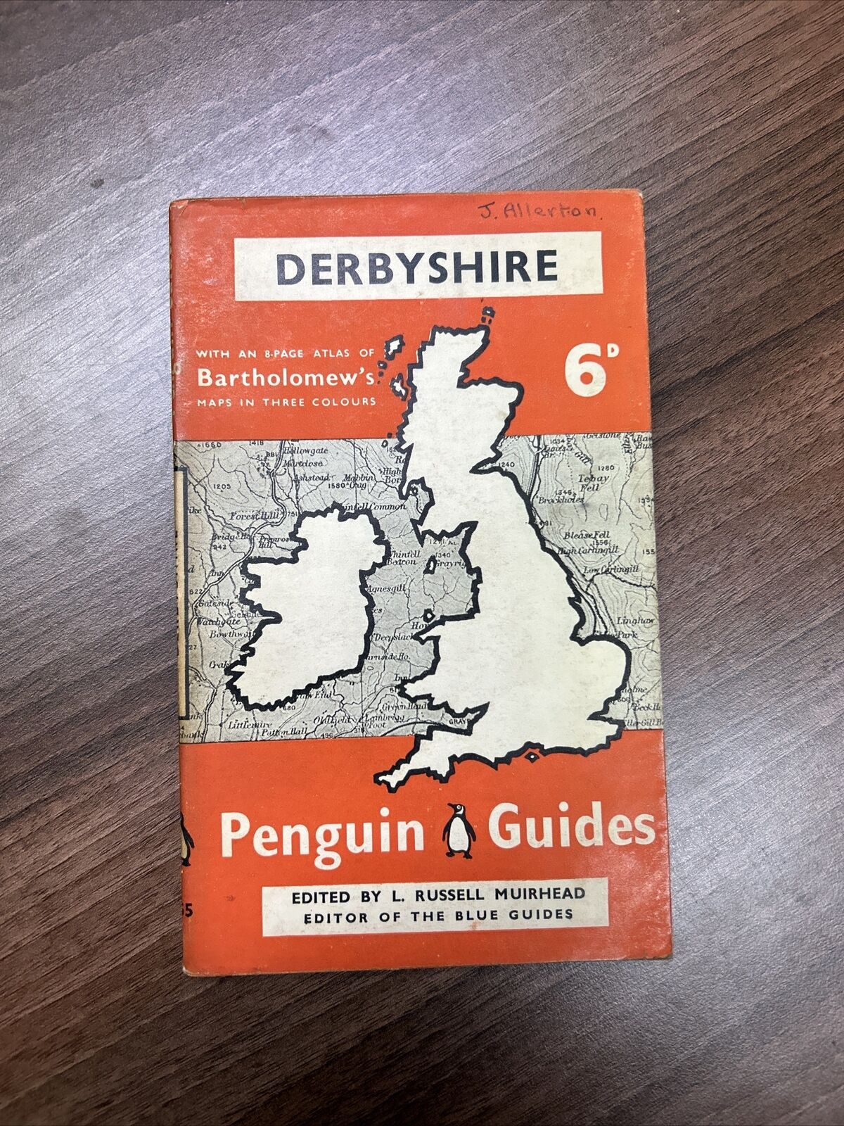 DERBYSHIRE - Penguin Guides No G5 1939 Paperback Map Dust Jacket Bakewell