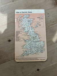 HUDDERSFIELD Ordnance Survey One Inch Sheet 102 Good Condition 1961 Glossop