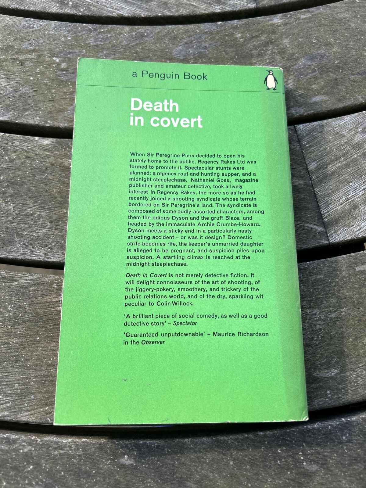 DEATH IN COVERT Colin Willock Penguin Books Crime 1963 Shooting