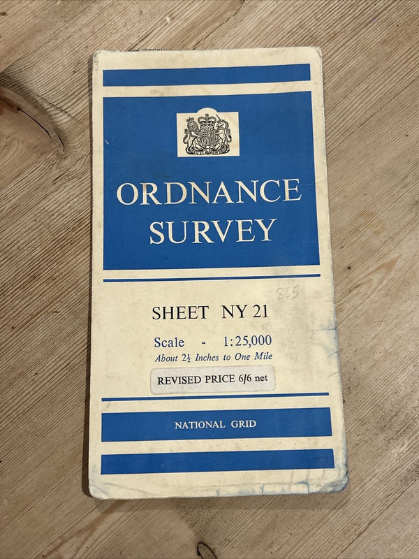 BORROWDALE Ordnance Survey Sheet NY21 1:25000 1956 Grange Lake District