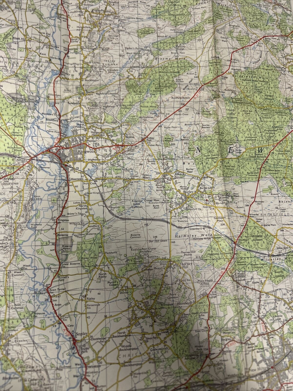 BOURNEMOUTH No 179 1960 Paper Seventh Series Ordnance Survey One Inch Map Poole