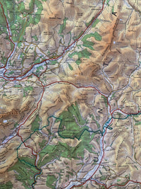 SNOWDONIA Ordnance Survey Map 1966 National Park Half Inch Colour Paper