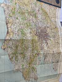 ENGLAND SOUTH EAST & LONDON Ordnance Survey CLOTH Quarter Inch Map 1945 Sheet 12