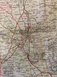 Teesdale - 1964 Bartholomew Half Inch Map No 35 Ripon Sedburgh Middlesborough