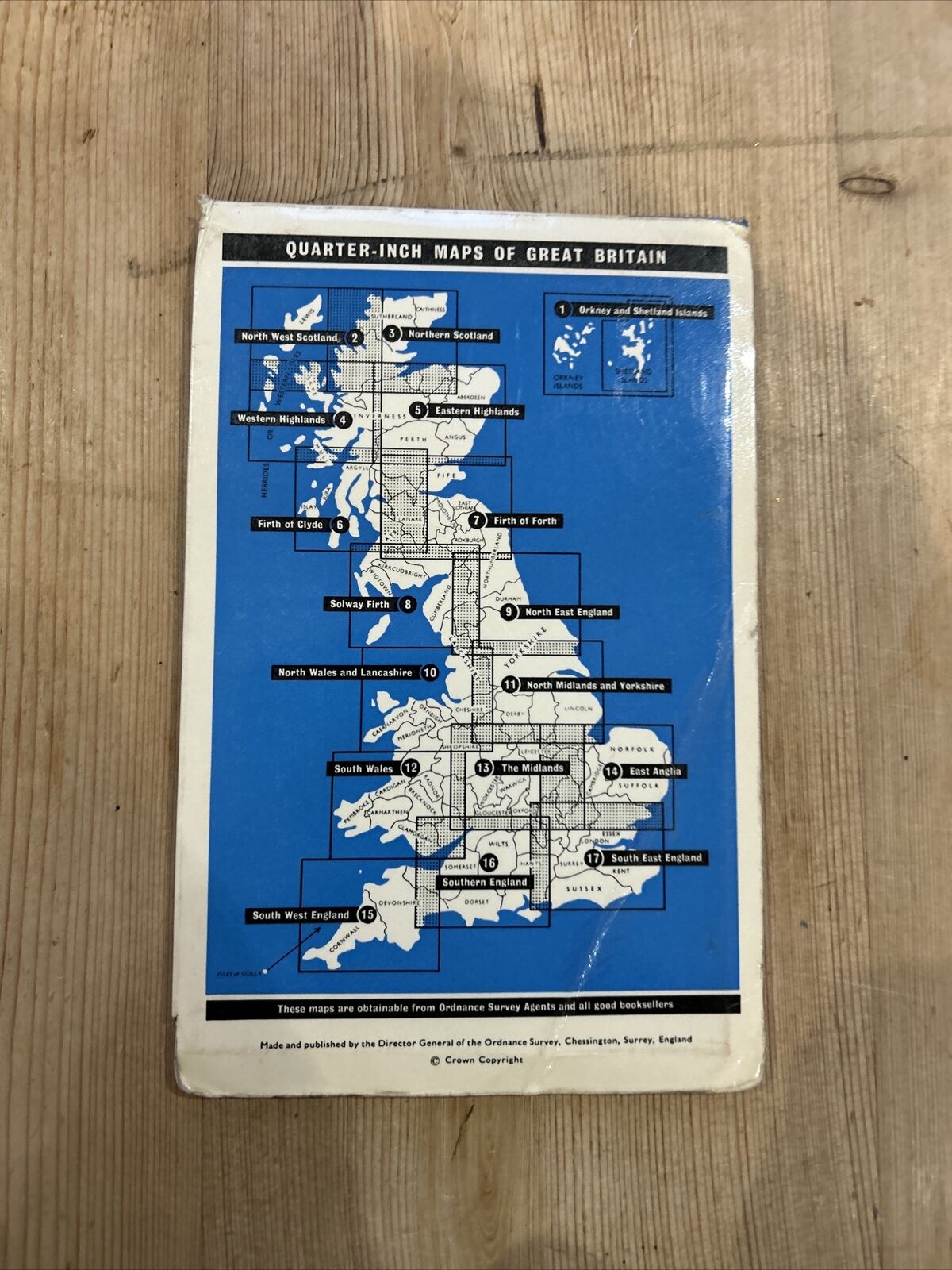 EAST ANGLIA 1966 Paper Ordnance Survey Quarter Inch Map Sheet 14 Kings Lynn