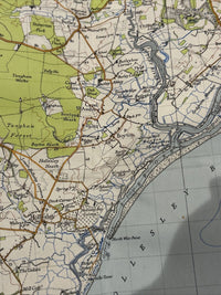 IPSWICH Ordnance Survey CLOTH 6th Series 1946 Sheet 150 One Inch Clacton Ramsey