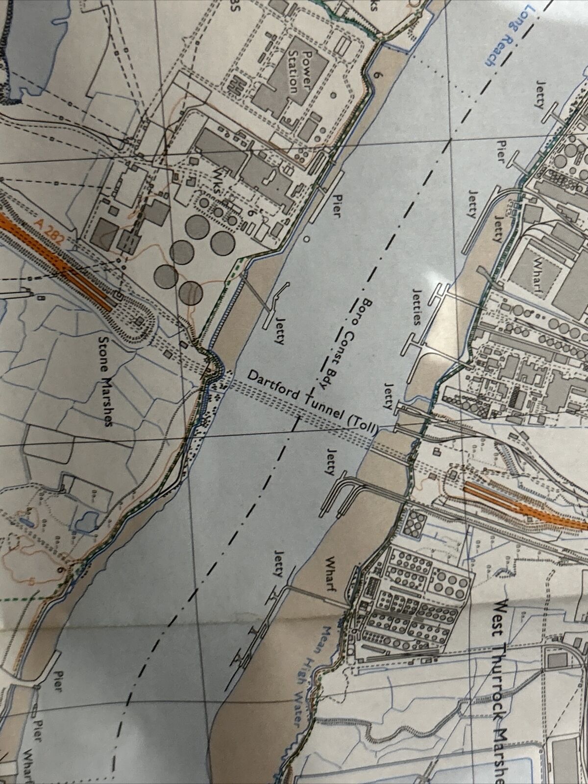 BEXLEY Dartford Ordnance Survey Second Series 1:25,000 Map TQ47/57 1979