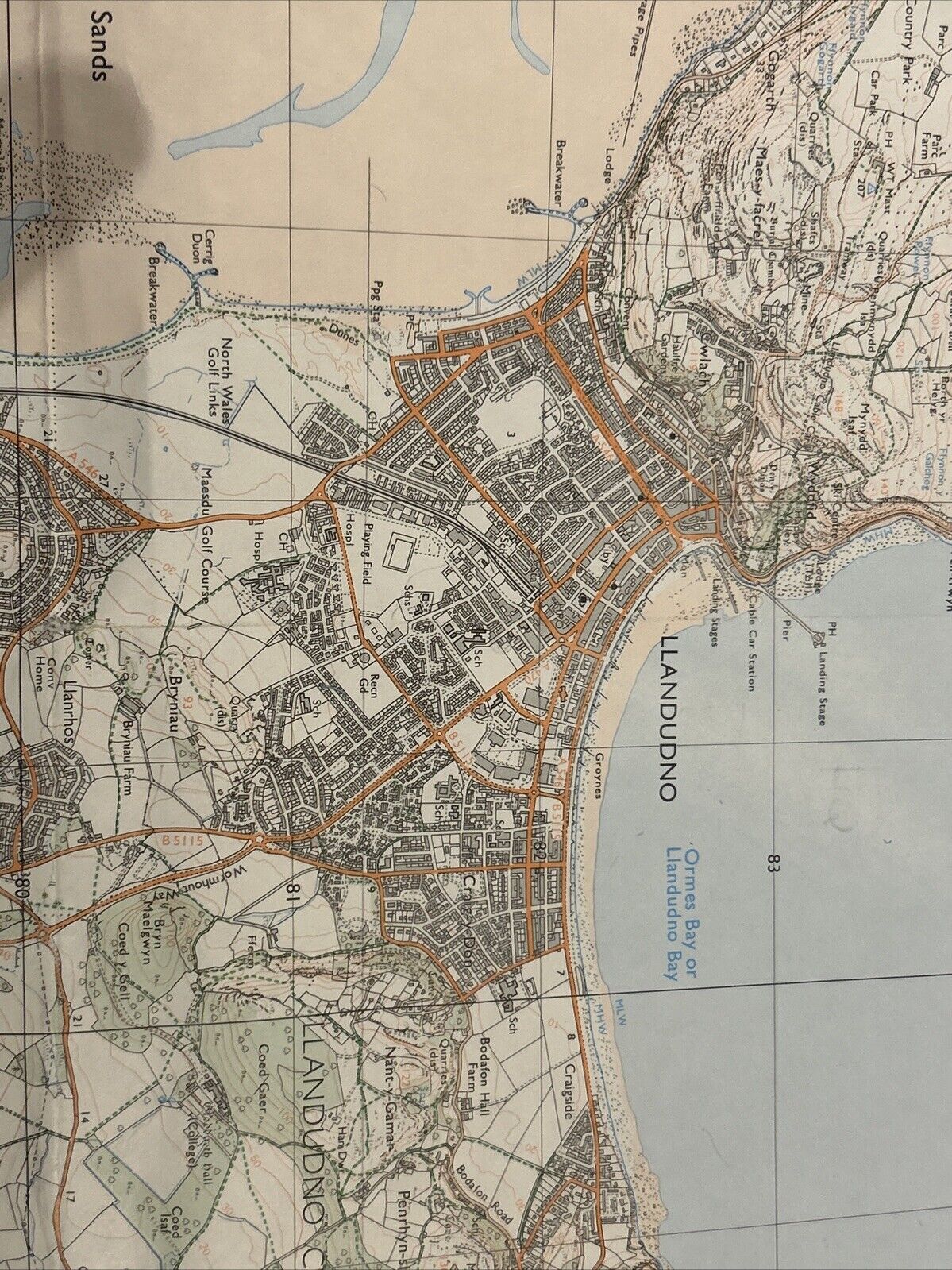 LLANDUDNO Ordnance Survey Map Pathfinder 736   1994 Conwy Penmaenmawr