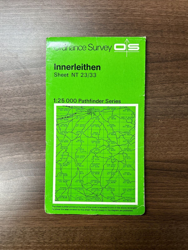 INNERLEITHEN Pathfinder NT23/33 Ordnance Survey 1968 Walkerburn