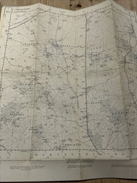 BUCKLAND Ordnance Survey CLOTH Sheet 52/33 1:25000 1948 BARKWAY Sandon