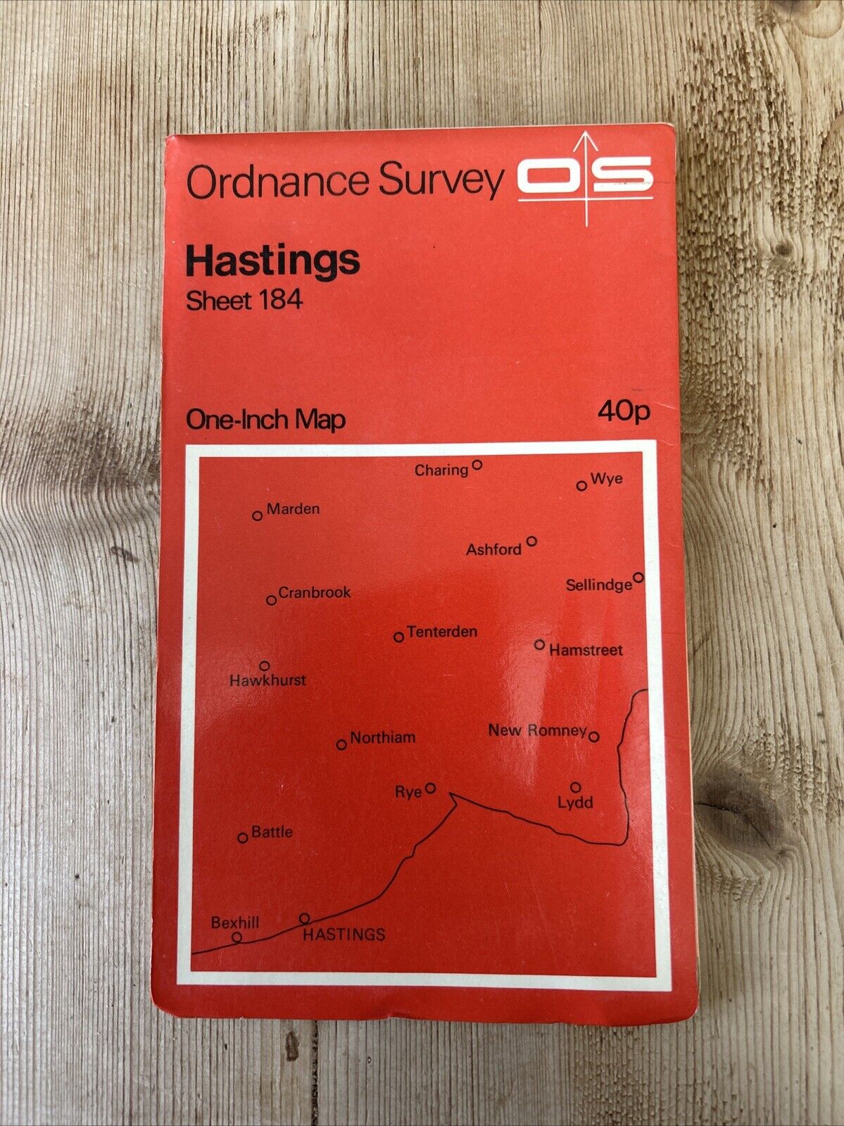 HASTINGS No 184 1969Ordnance Survey One Inch Map Bexhill Dungeness