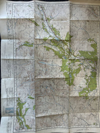 KINGUSSIE Scotland CLOTH Ordnance Survey One Inch Sheet 43 Popular Ed 1947