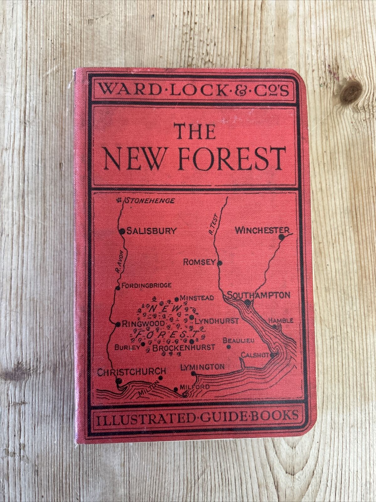 THE NEW FOREST Ward Locks Red Guide Second Edition Hardback Maps Photos Hamble