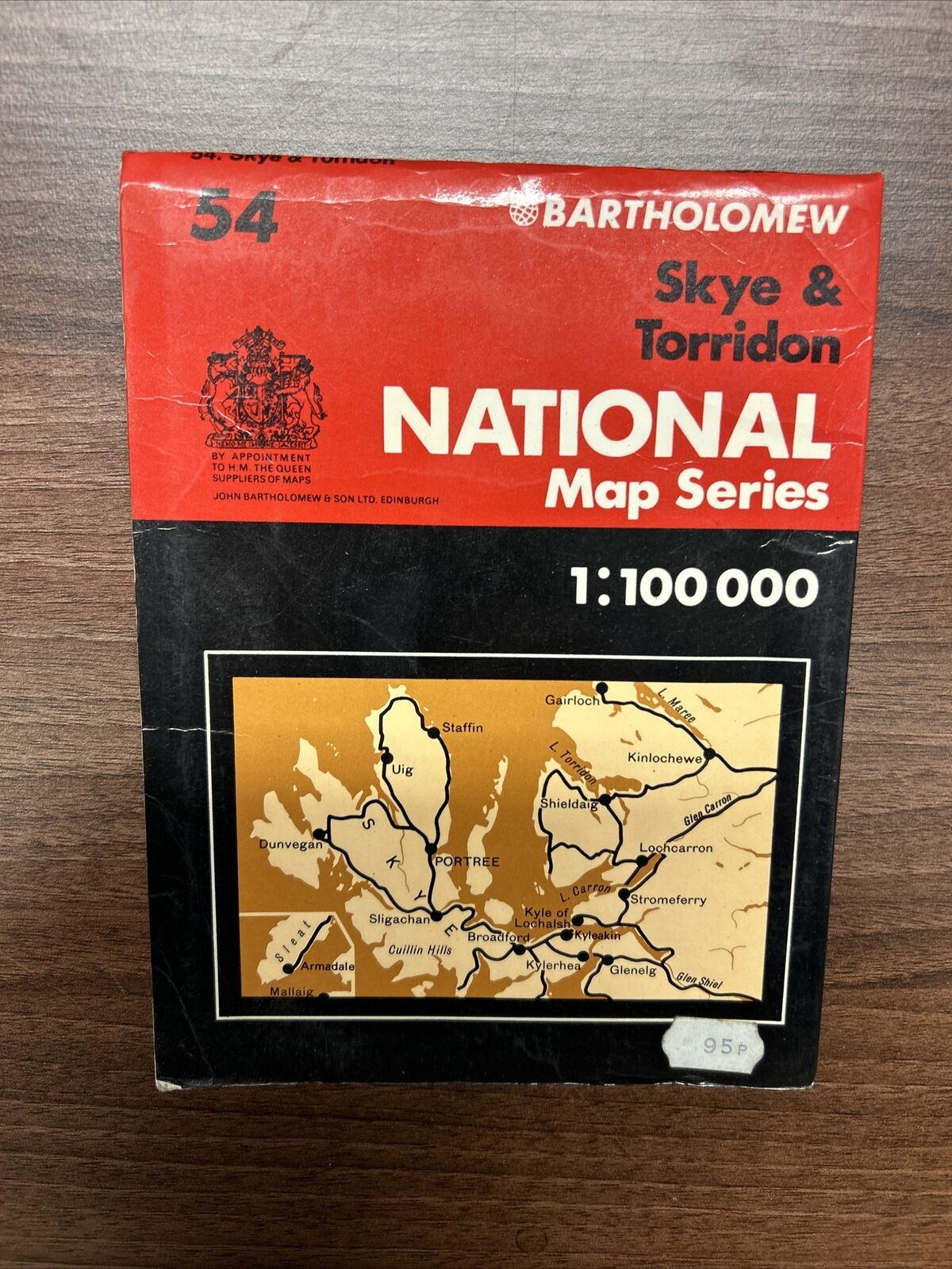 SKYE & TORRIDON - Bartholomew National Map Series Sheet 54 1978 Kyle Of Lochalsh